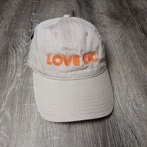 Brand Washington Khaki Clean Up Hat LOVE DC Adjustable Cap Embroidered HA NEW